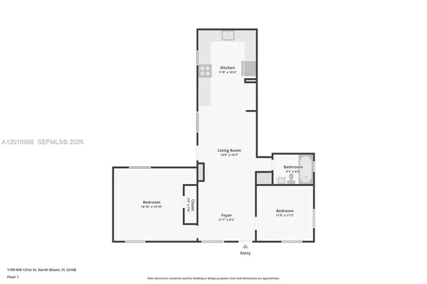 $2,800 | 1199 Northwest 121st Street, North Miami, FL 33168