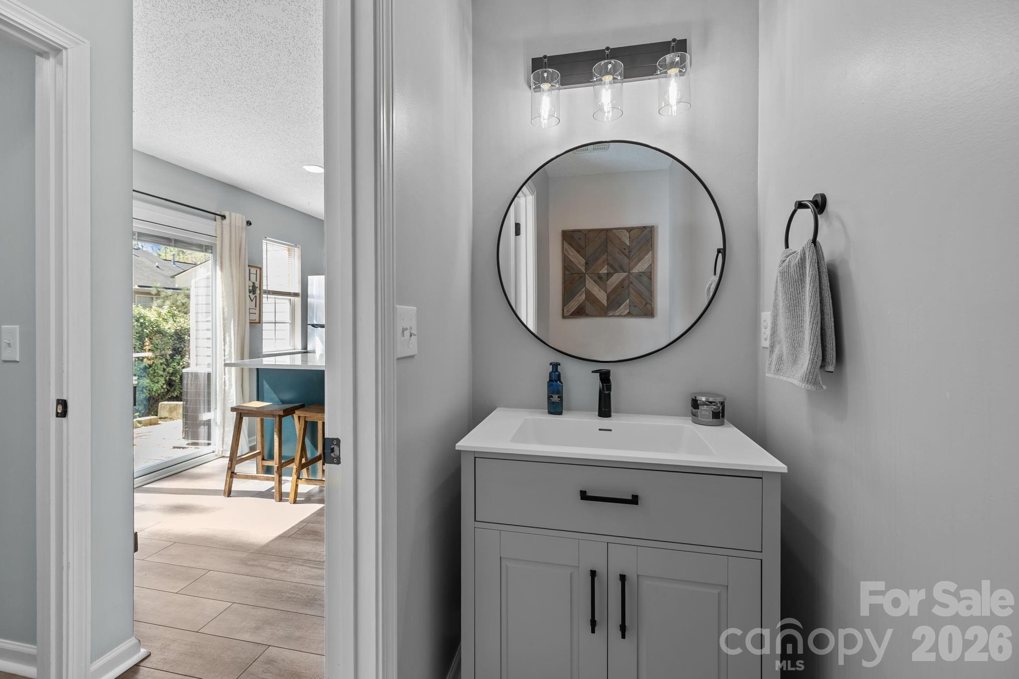 213 Butler Place Fort Mill, SC 29715 - Photo 14 of 36 a bathroom with a sink and a mirror