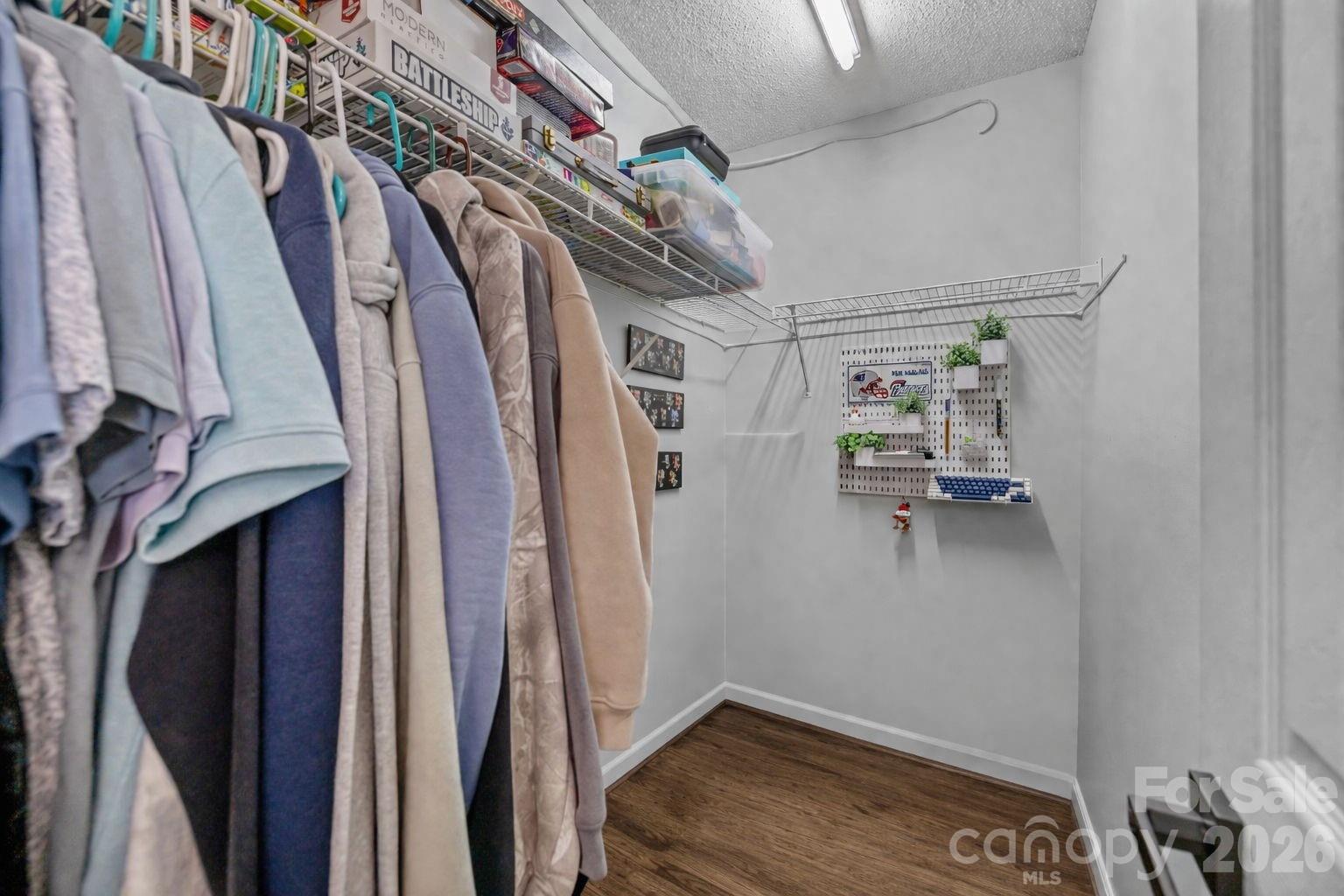 213 Butler Place Fort Mill, SC 29715 - Photo 22 of 36 a view of walk in closet with clothes and shoes