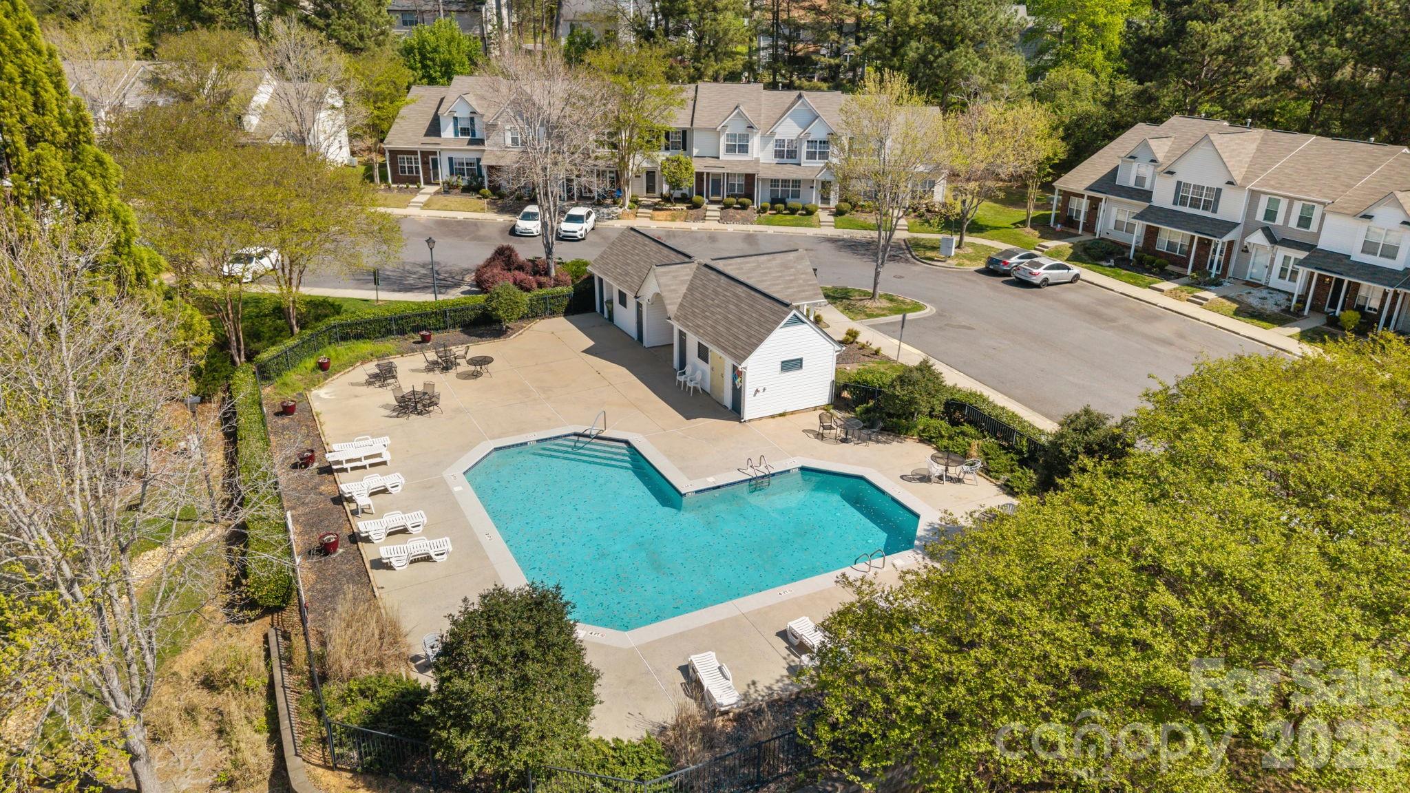 213 Butler Place Fort Mill, SC 29715 - Photo 33 of 36 an aerial view of residential houses with outdoor space