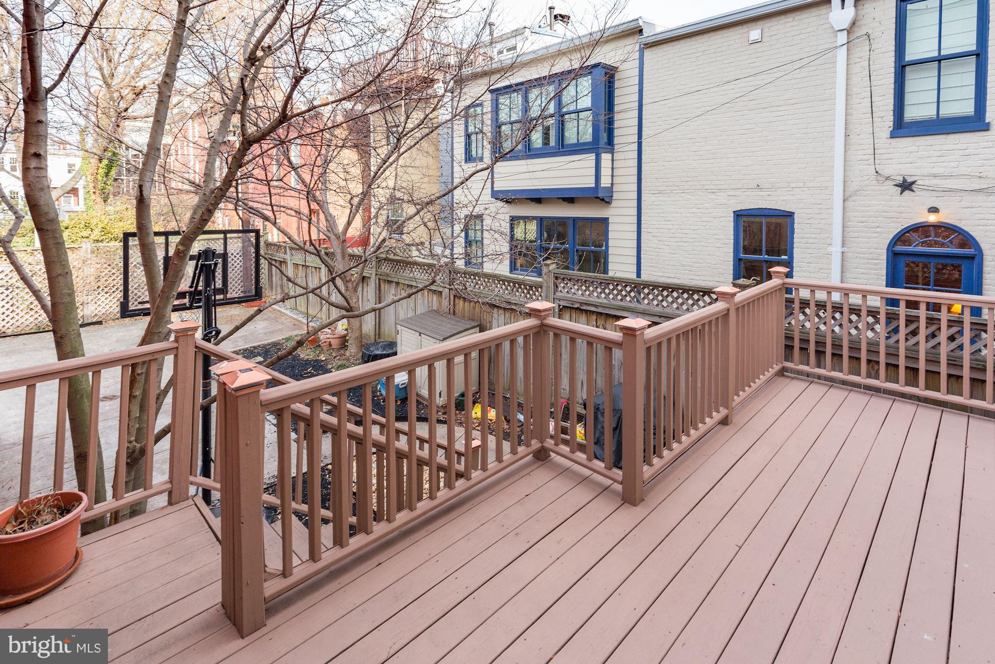 648 C Street Northeast Washington, DC 20002 - Photo 21 of 22 a view of a balcony with wooden floor