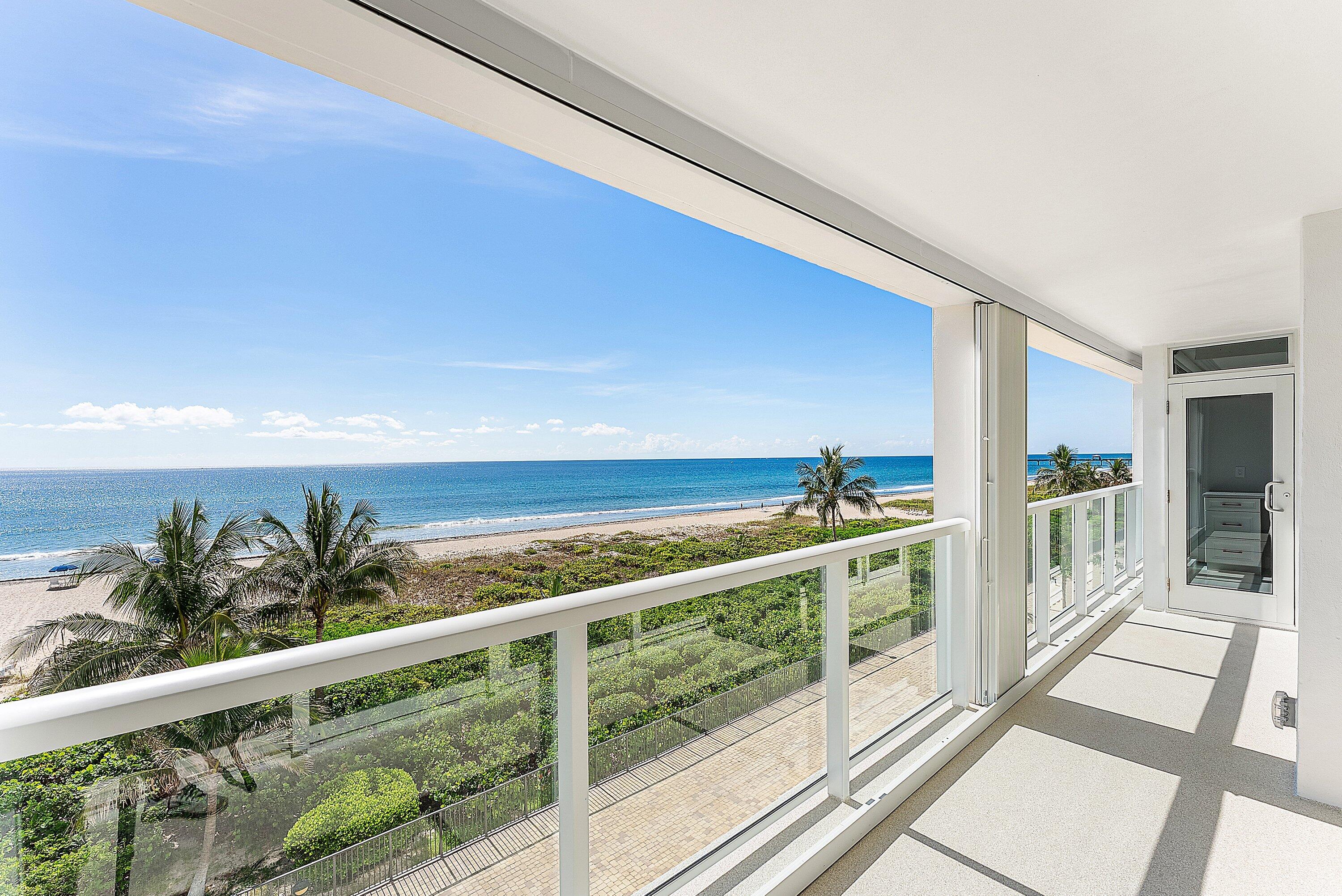 2800 South Ocean Boulevard, Unit 4E Boca Raton, FL 33432 - Photo 2 of 51 a view of a balcony with lake view