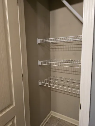 a view of backyard with green space