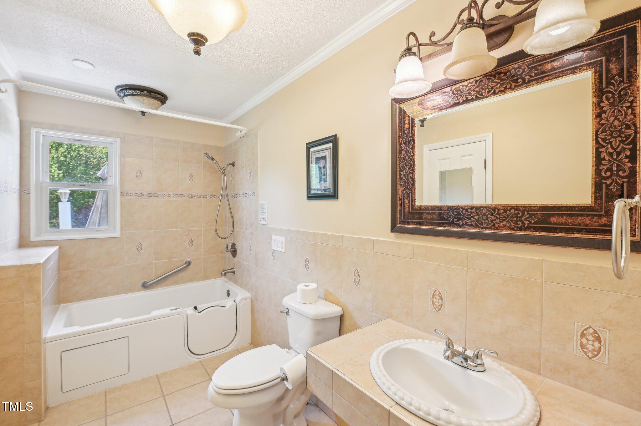 3011 Old Hillsborough Road Mebane, NC 27302 - Photo 15 of 29 a bathroom with a sink a toilet and shower
