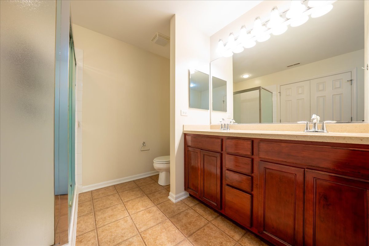 233 Jackson Street Gilberts, IL 60136 - Photo 22 of 29 a bathroom with a double vanity sink mirror and toilet