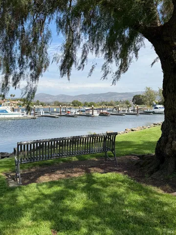 a view of outdoor space with mountain view