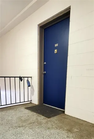 a view of front door