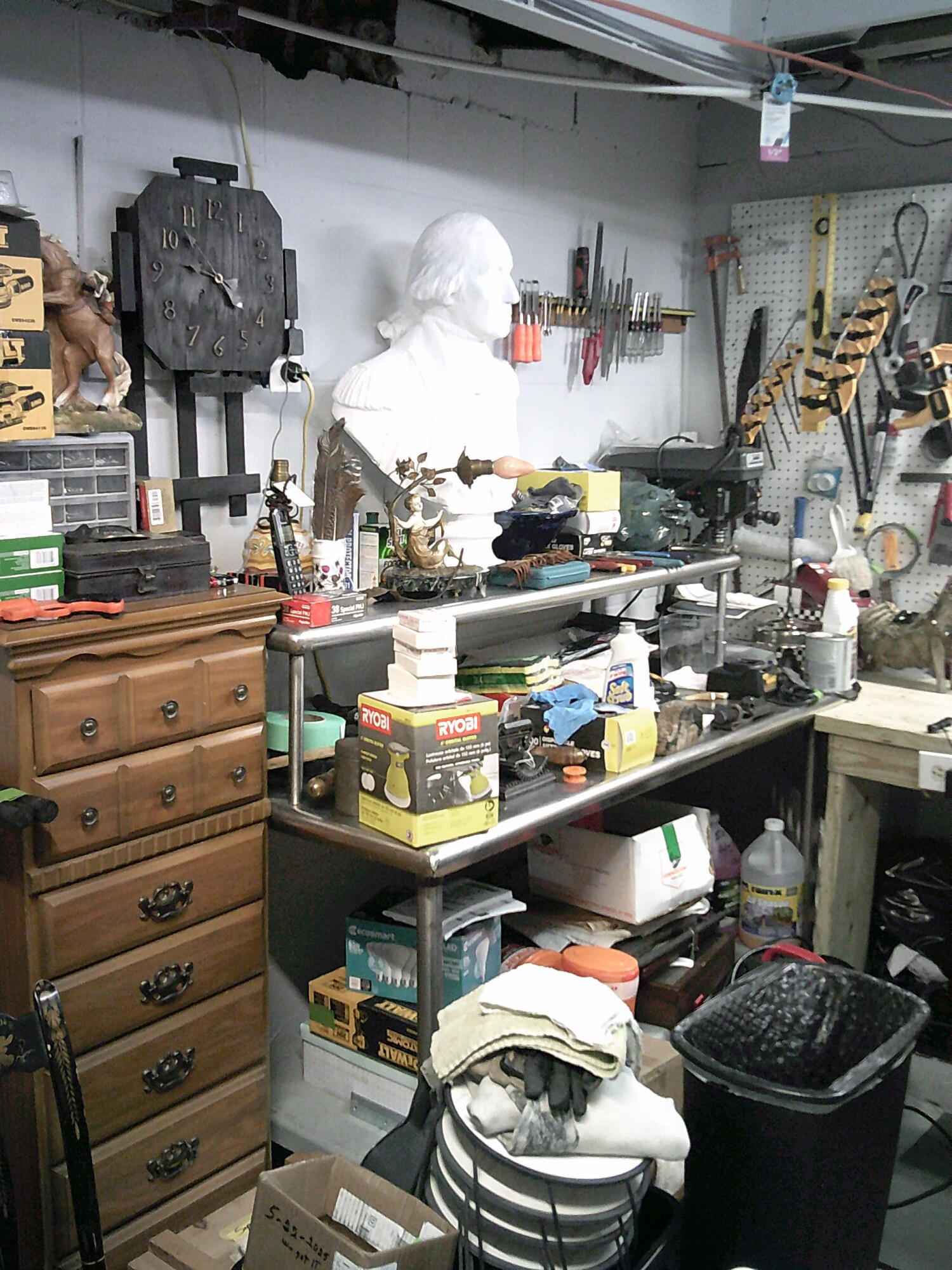 311 Blackguard Road Waterford, ME 04088 - Photo 42 of 75 Basement Workbench 2