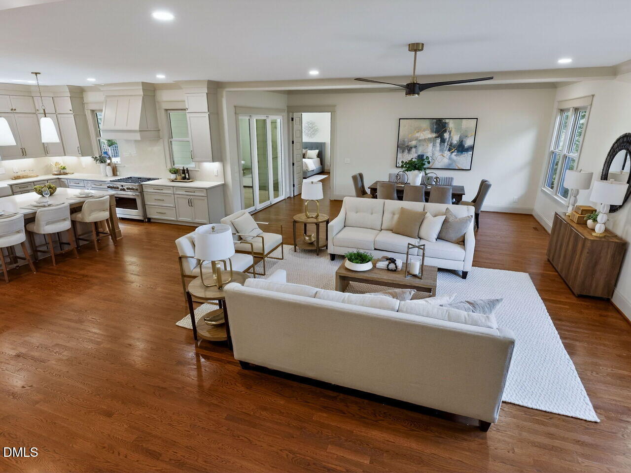 504 Tilden Street Raleigh, NC 27605 - Photo 13 of 58 a living room with furniture wooden floor and a table
