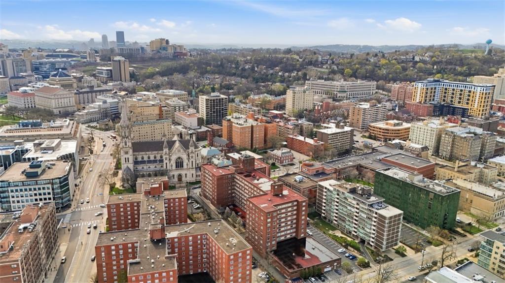 128 North Craig Street, Unit 814 Pittsburgh, PA 15213 - Photo 33 of 34 an aerial view of city