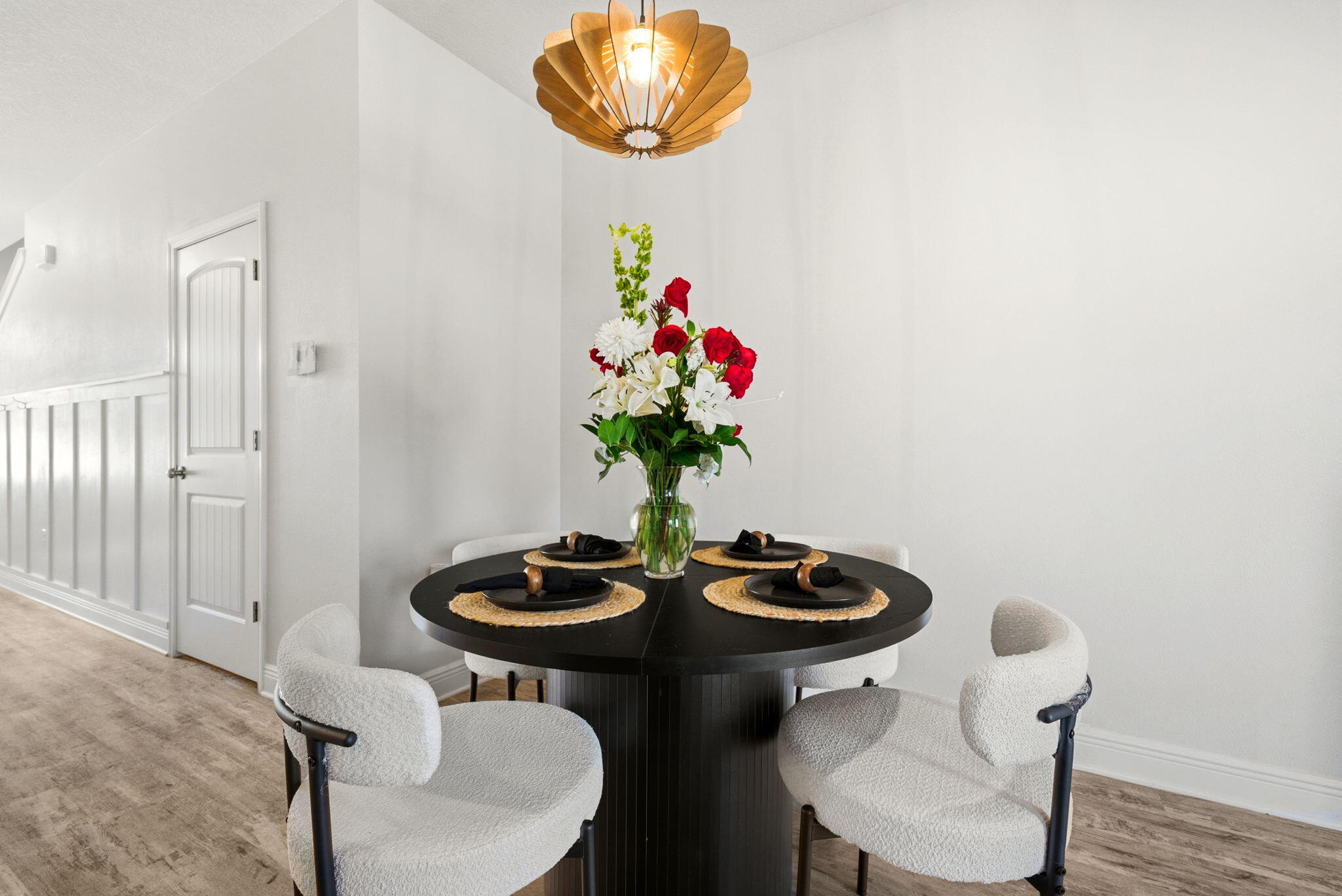25 Crossing Lane, Unit C Santa Rosa Beach, FL 32459 - Photo 7 of 37 a view of a dining room with furniture and wooden floor