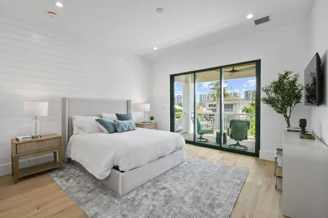 a front view of building with yard