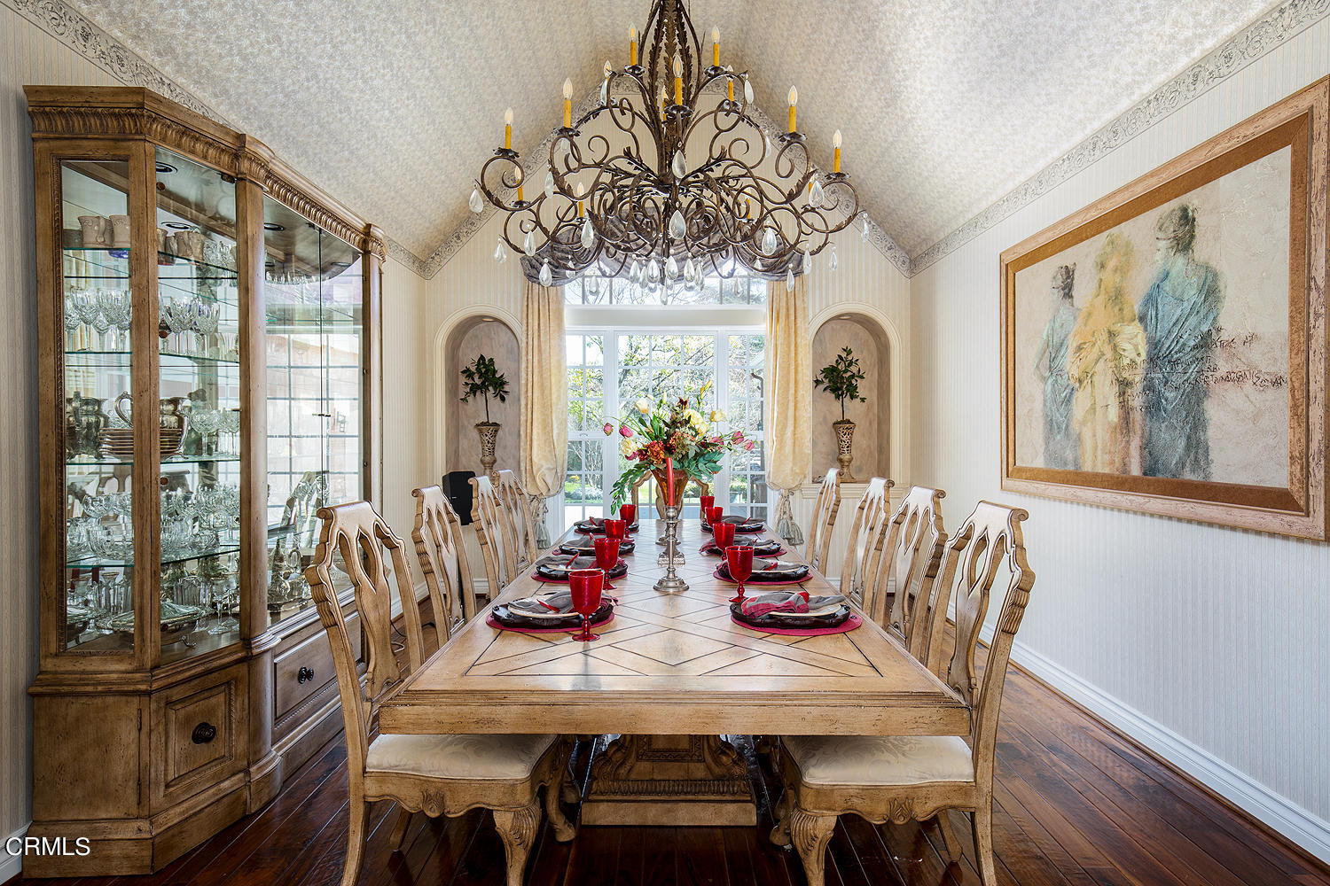 4535 Lone Pine Lane La Canada Flintridge, CA 91011 - Photo 13 of 62 a view of a dining room with furniture window and wooden floor