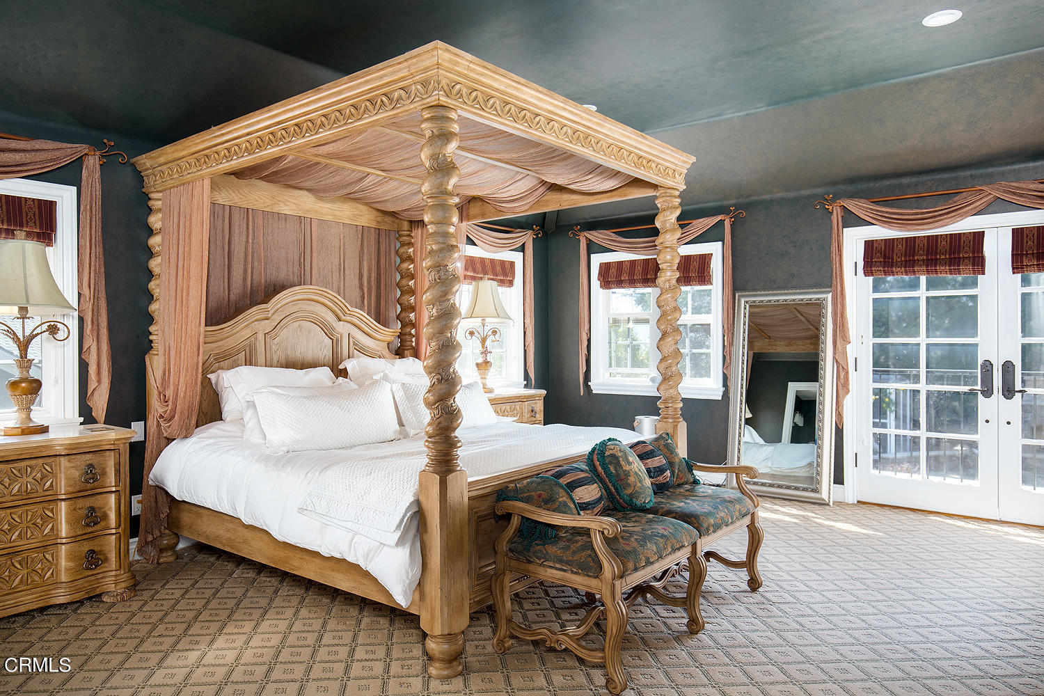 4535 Lone Pine Lane La Canada Flintridge, CA 91011 - Photo 32 of 62 a bedroom with a bed and wooden floor