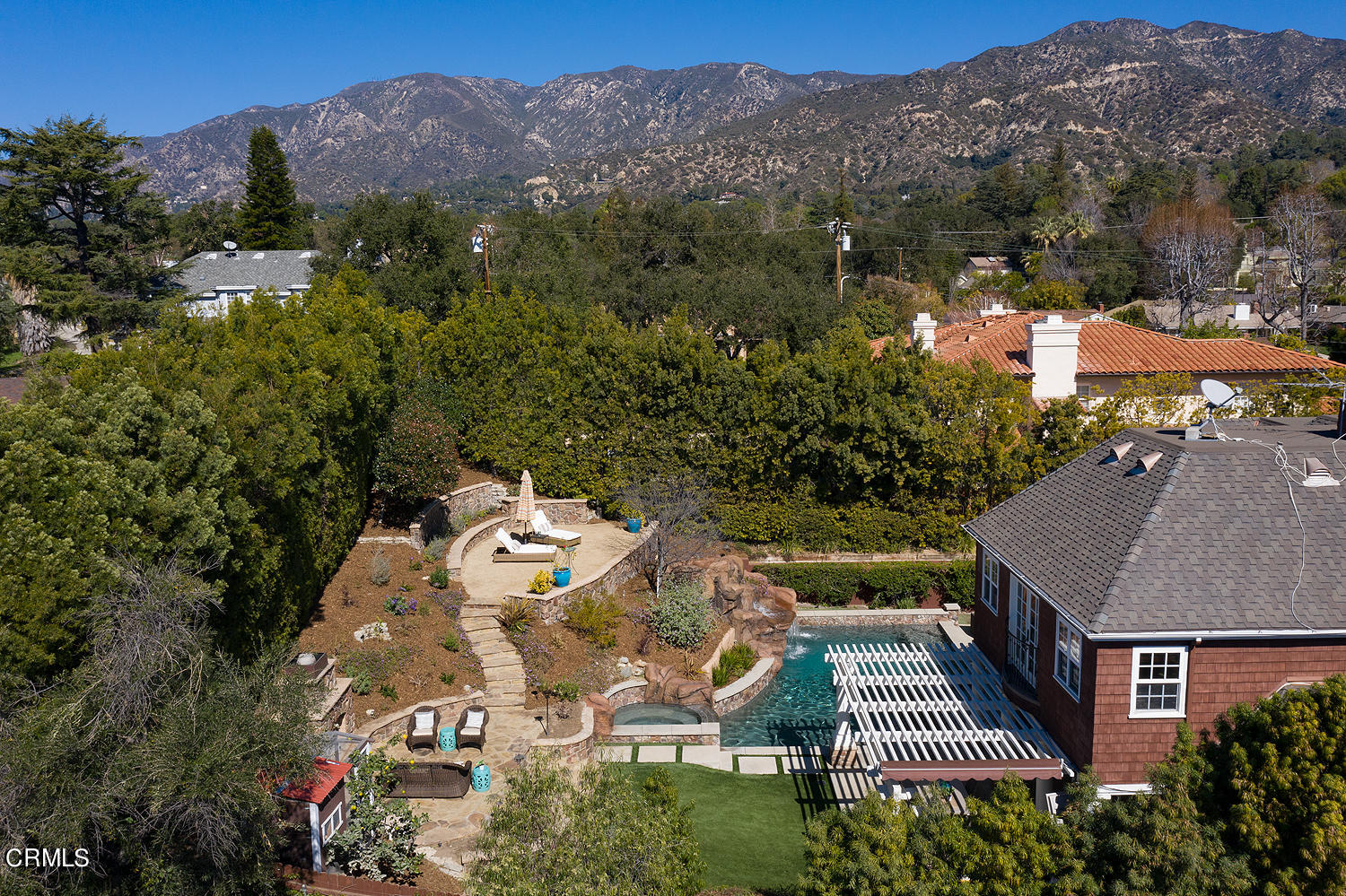 4535 Lone Pine Lane La Canada Flintridge, CA 91011 - Photo 59 of 62 an aerial view of multiple house