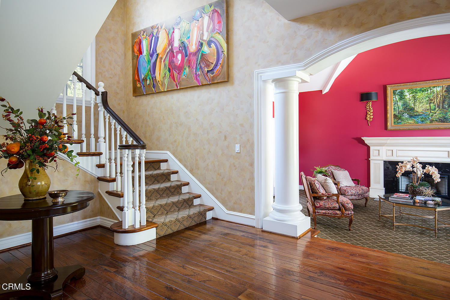 4535 Lone Pine Lane La Canada Flintridge, CA 91011 - Photo 7 of 62 a view of entryway livingroom and hall with wooden floor
