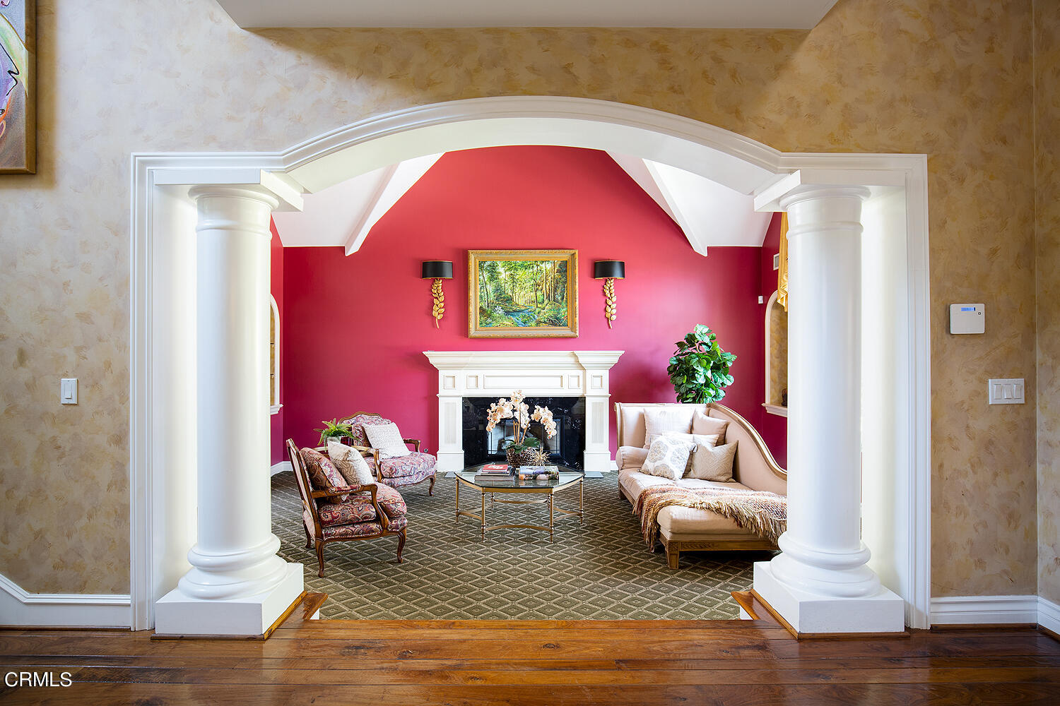 4535 Lone Pine Lane La Canada Flintridge, CA 91011 - Photo 8 of 62 a living room with furniture and a fireplace