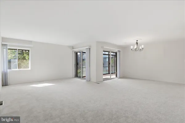 a view of an empty room
