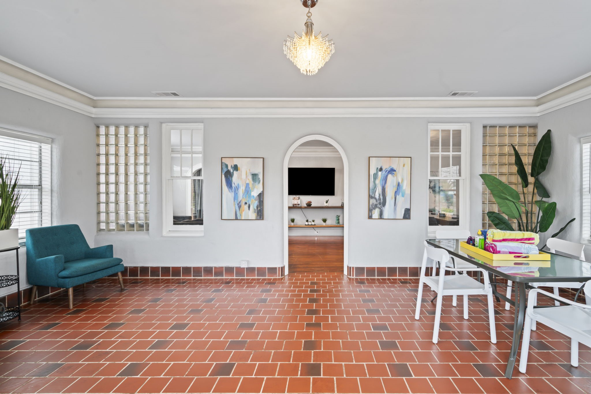 1919 Rosenberg Street Galveston, TX 77550 - Photo 2 of 25 a living room with furniture and a fireplace