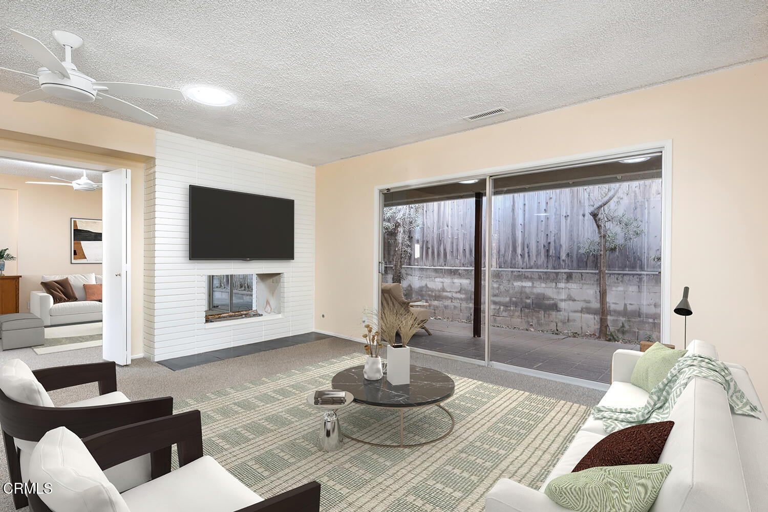 501 Martos Drive South Pasadena, CA 91030 - Photo 6 of 31 a living room with furniture a flat screen tv and a large window