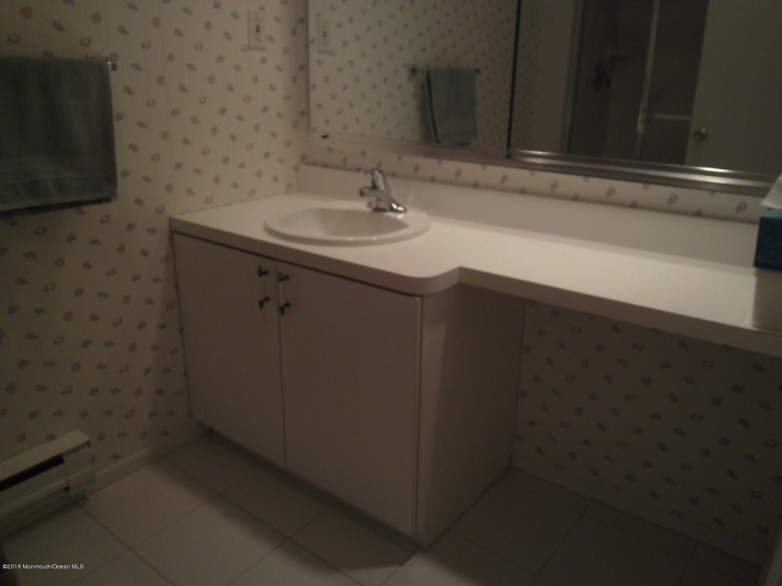 30 Meadow Green Circle, Unit E Manalapan, NJ 07726 - Photo 7 of 11 a bathroom with a sink and a mirror