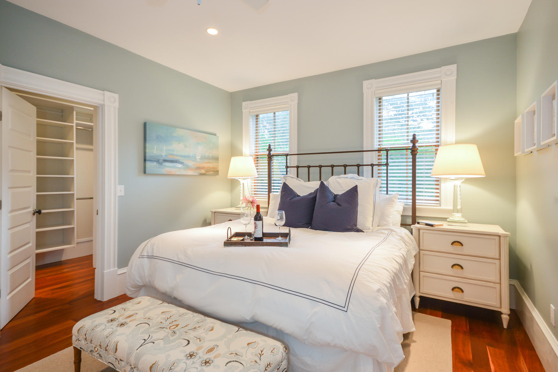 169 Tonset Road Orleans, MA 02653 - Photo 15 of 35 a bedroom with a bed and wooden floor