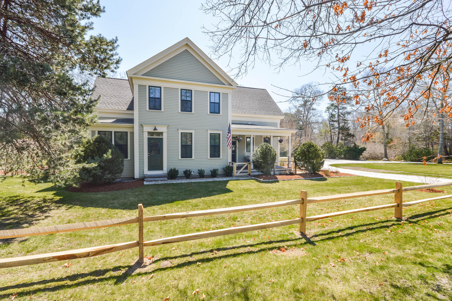 169 Tonset Road Orleans, MA 02653 - Photo 34 of 35 a view of a house with swimming pool and a small yard