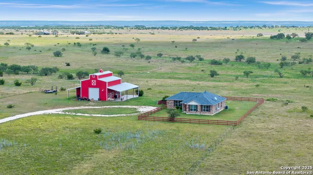 a view of a water with an outdoor space