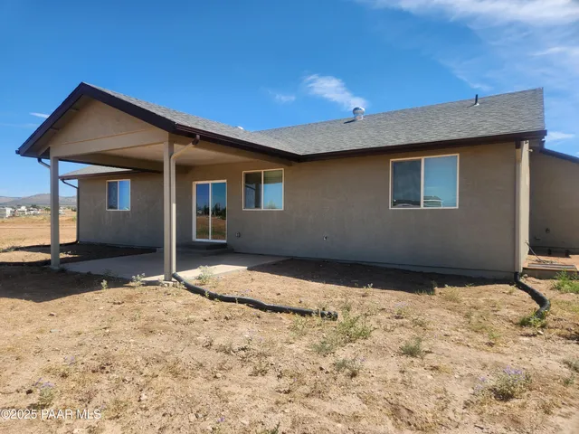 a backyard of a house