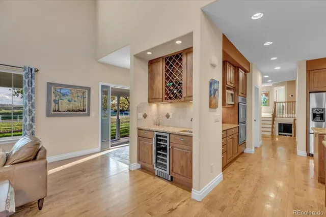 a living room with furniture fireplace and a flat screen tv