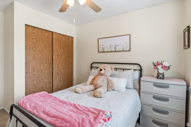 1101 Old Dairy Road Sandy, UT 84094 - Photo 25 of 36 Bedroom with neutral wall paint and light-colored carpeting