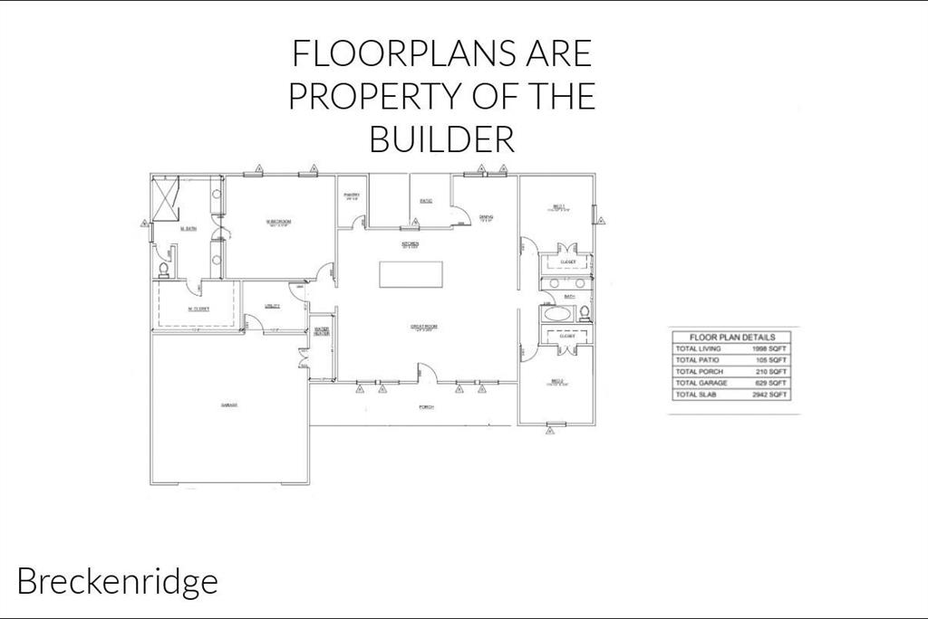 2030 Shoemaker Road Bellevue, TX 76228 - Photo 11 of 11 BRECKENRIDGE FLOOR PLAN