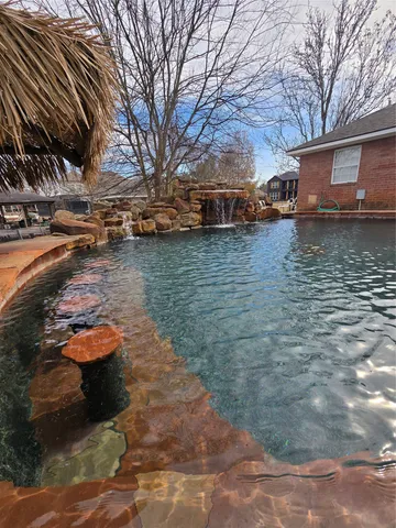 a view of a lake with houses