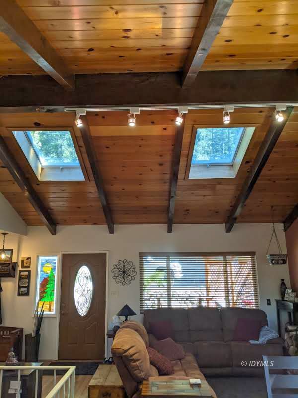 25915 Wayne Road Idyllwild, CA 92549 - Photo 6 of 69 a living room with furniture and a window