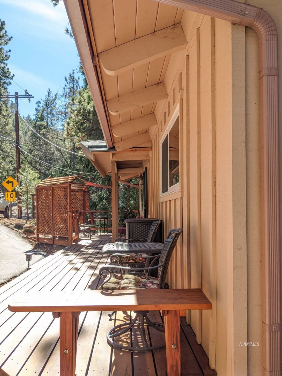 25915 Wayne Road Idyllwild, CA 92549 - Photo 7 of 69 a view of a house with backyard porch and sitting area