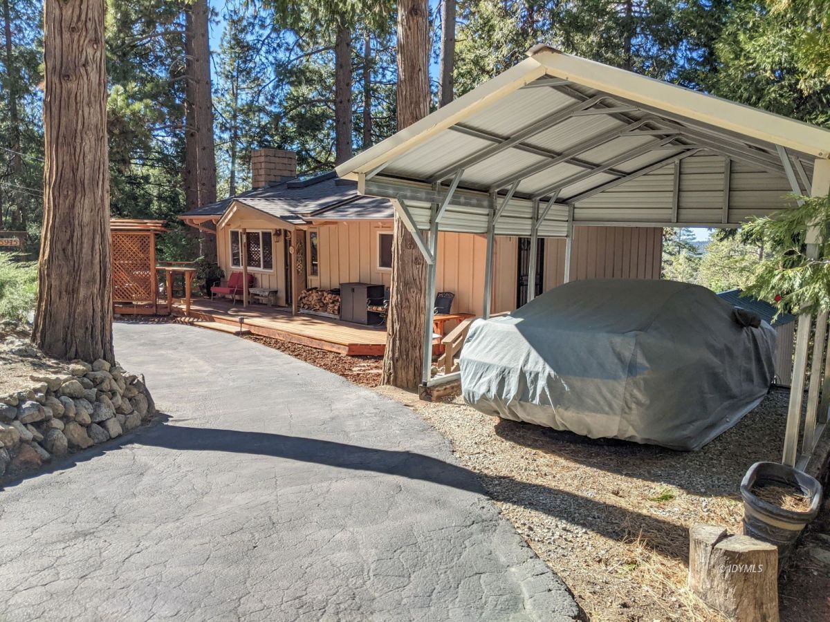 25915 Wayne Road Idyllwild, CA 92549 - Photo 8 of 69 a view of a house with backyard and sitting area