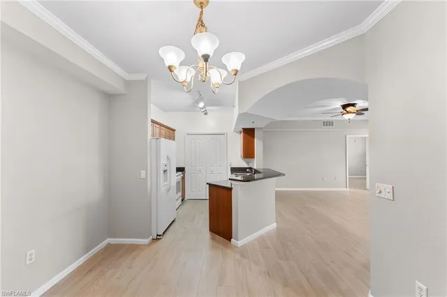 a view interior of the house and chandelier