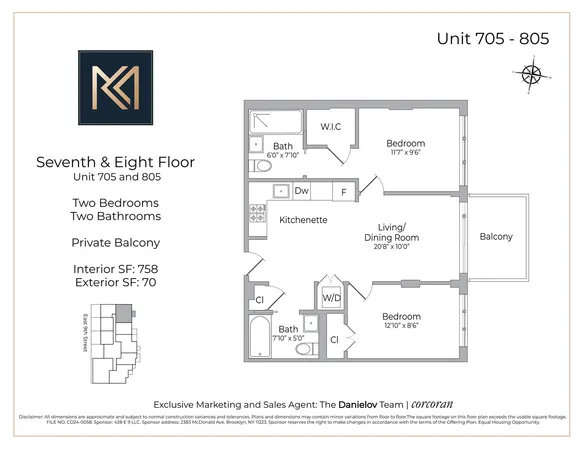 $850,000 | 428 East 9th Street, Unit PH5 | Kensington