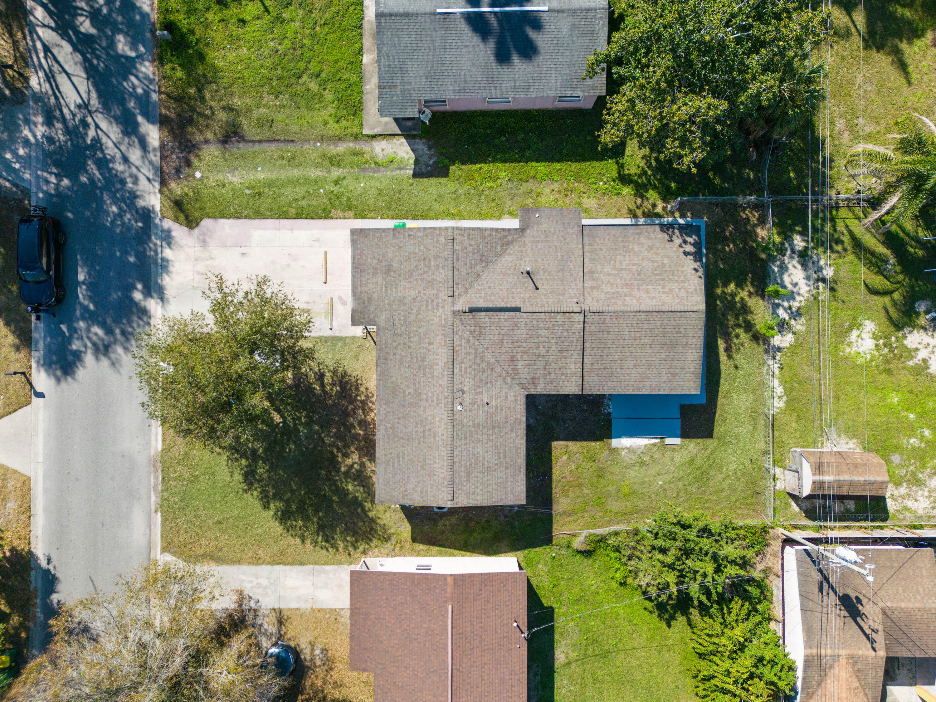 515 A Lane Cocoa, FL 32926 - Photo 30 of 31 an aerial view of a house with a yard