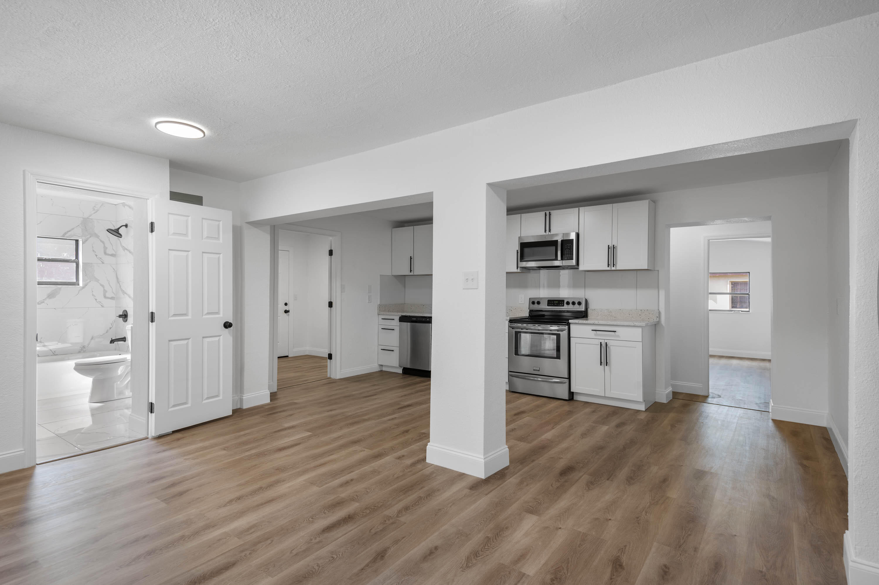 515 A Lane Cocoa, FL 32926 - Photo 9 of 31 a view of kitchen view wooden floor and electronic appliances