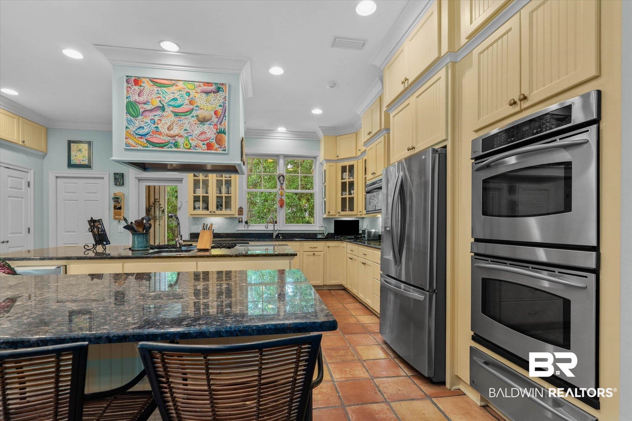 8841 Escambia Avenue Elberta, AL 36530 - Photo 17 of 66 Featuring stainless steel refrigerator and double oven and mircowave.