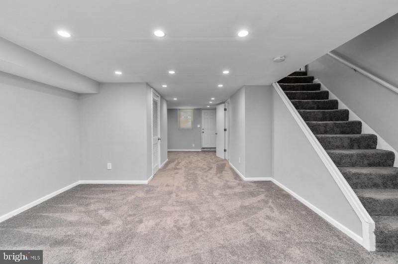 5460 Whitwood Road Baltimore, MD 21206 - Photo 28 of 37 Fully Finished basement with Recessed Lighting