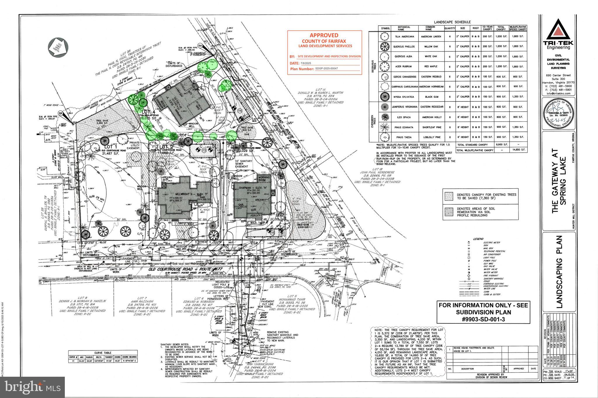 1749 Beulah Road Vienna, VA 22182 - Photo 4 of 88 Landscaping Plan