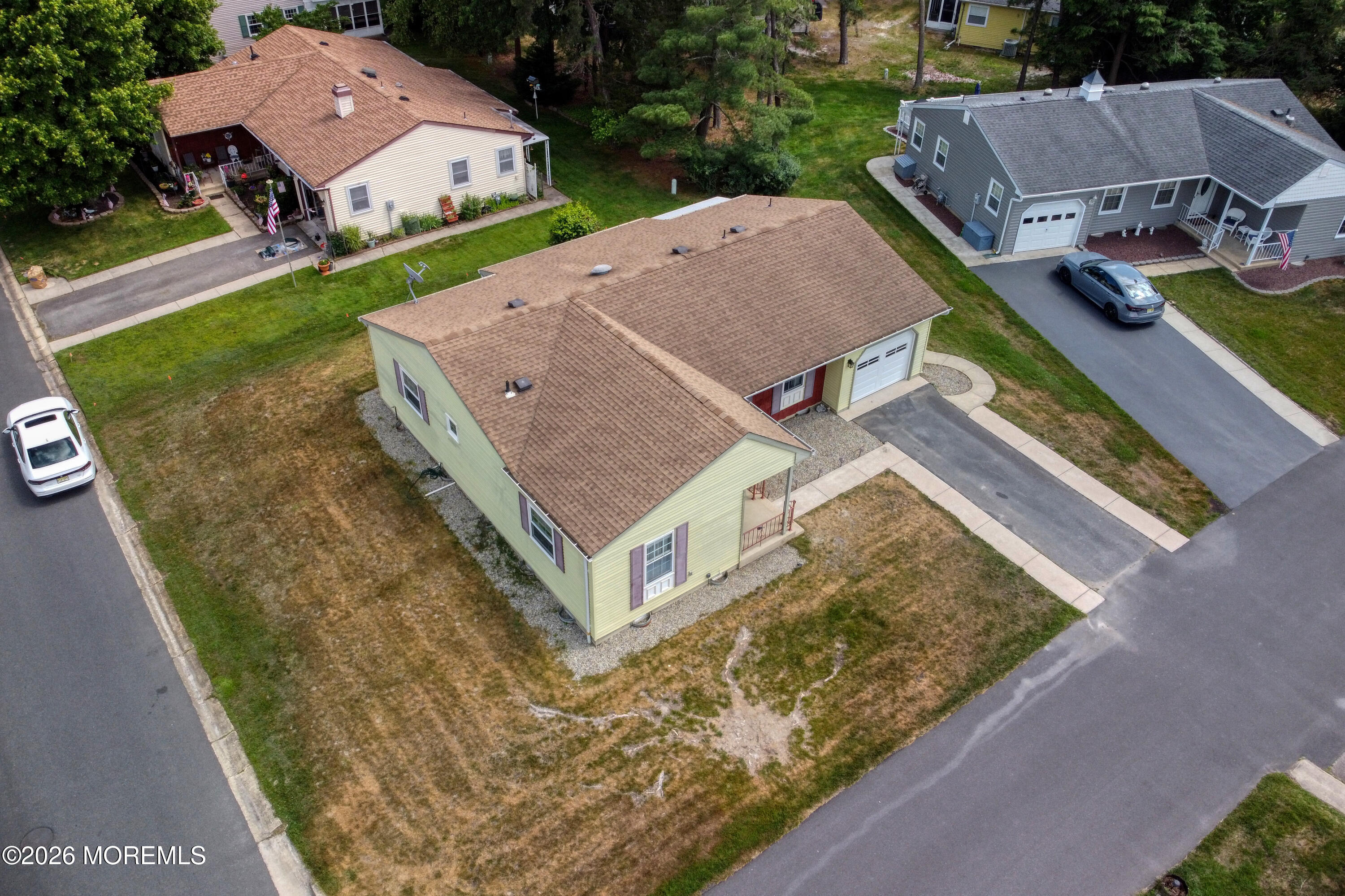 108 Sunset Road Whiting, NJ 08759 - Photo 22 of 27 Side Aerial View 108 Sunset Rd