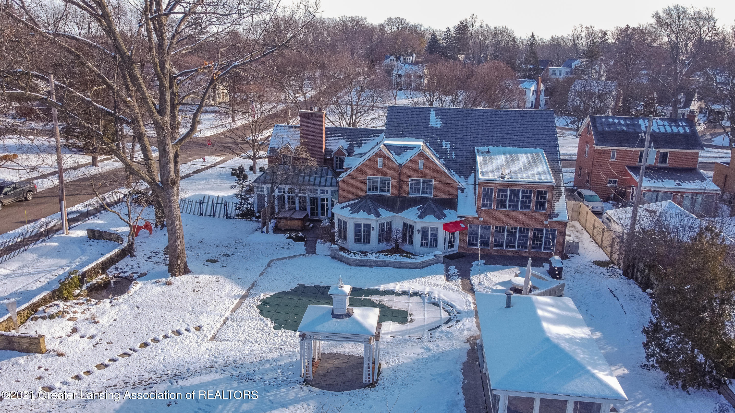627 North Harrison Road East Lansing, MI 48823 - Photo 94 of 94 Overhead view of back yard