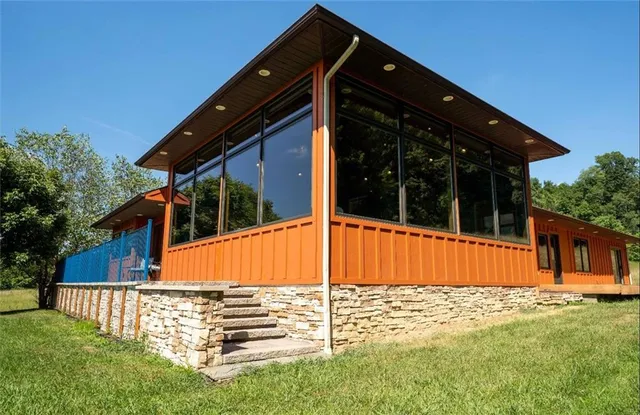 front view of house with a yard