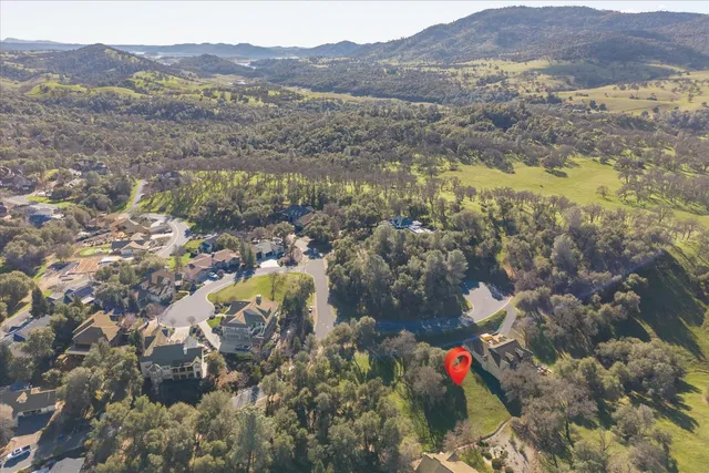 a view of lake with mountain