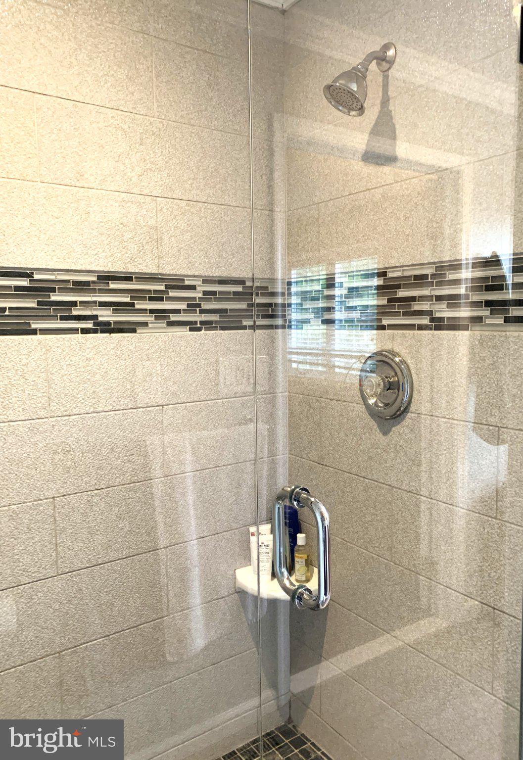 11 Cabot Drive Chesterbrook, PA 19087 - Photo 24 of 35 Sleek modern shower with elegant tiles.