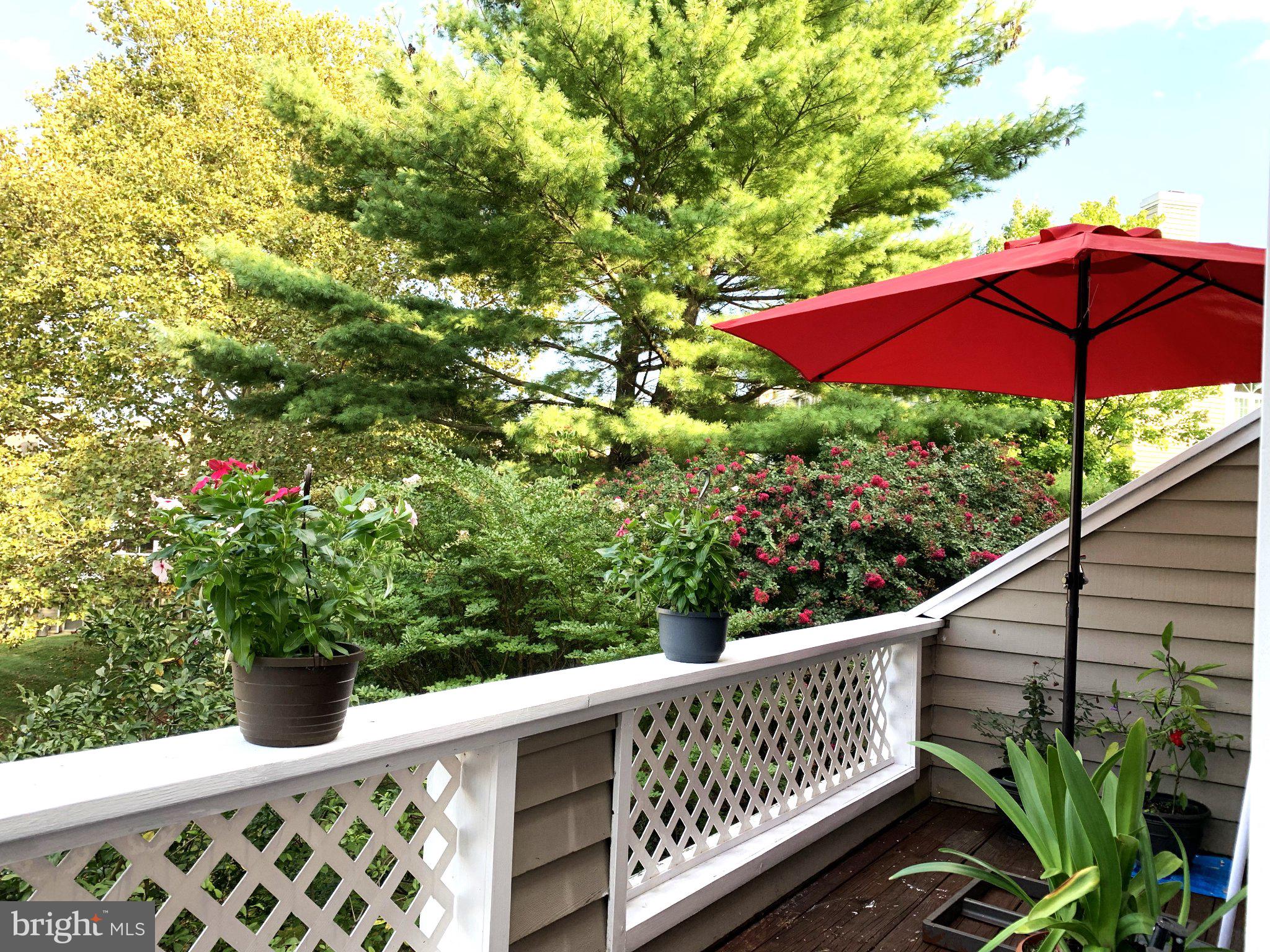 11 Cabot Drive Chesterbrook, PA 19087 - Photo 10 of 35 Relaing and cozy balcony with vibrant blooms.