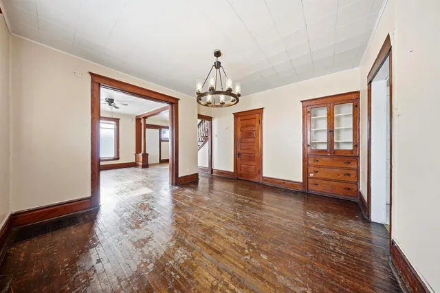 a view of livingroom with hardwood floor and window